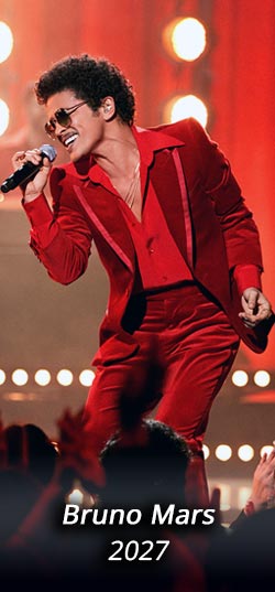 Bruno Mars 2027 Tickets